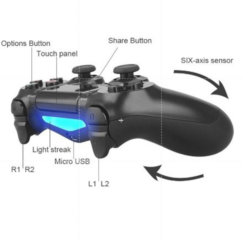 Tay Cầm Chơi Game Có Dây Kết Nối Bluetooth Cho Dualshock Ps4 Playstation 4 Alt