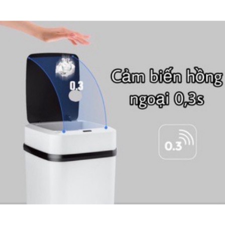 Thùng Rác Thông Minh, Thùng Rác Mini Cảm Ứng Tự Động Đóng Mở Nắp