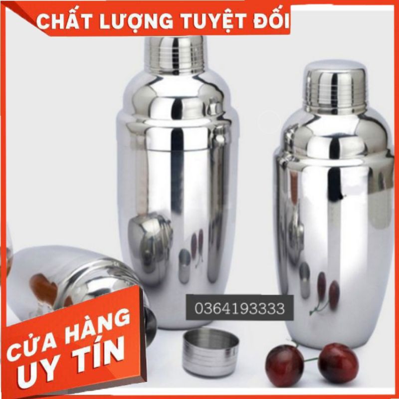 Bình lắc inox bình lắc cafe shaker cocktail 530ml