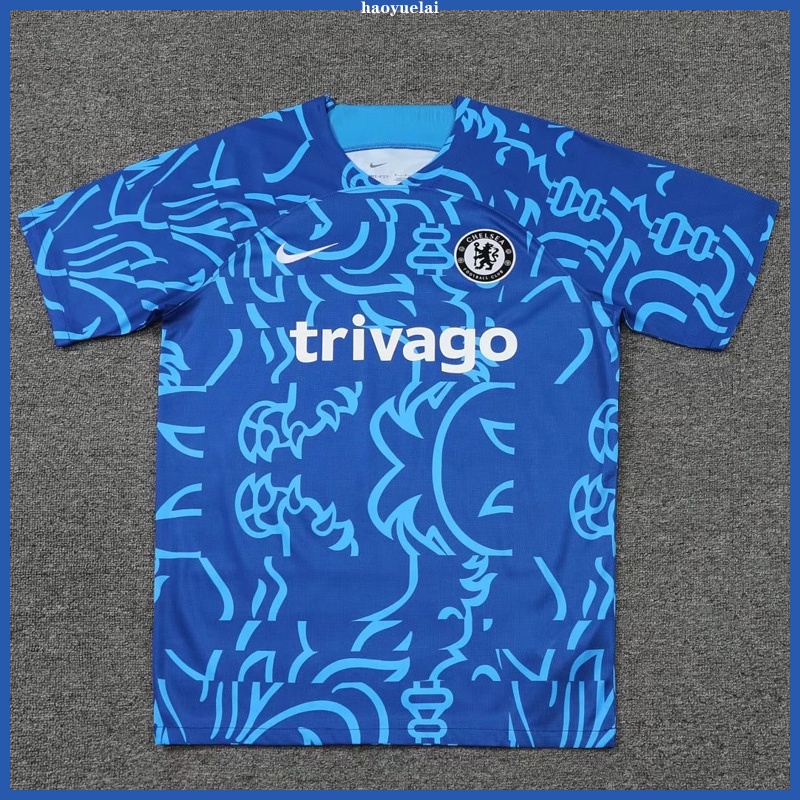 Áo Thun Đá Banh Chelsea Màu Xanh Size 22-23