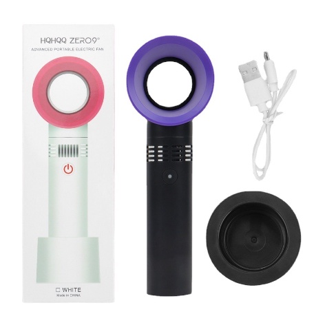 Quạt Mi Không Cánh,Tích Điện, Gió Cực Mạnh, Sạc USB tiện dụng