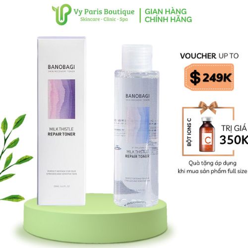 Nước hoa hồng Toner  Banobagi Milk Thistle Repair Toner 200ml  Hàn Quốc Cao Cấpdưỡng ẩm phục hồi da dịu nhẹ, lành tính