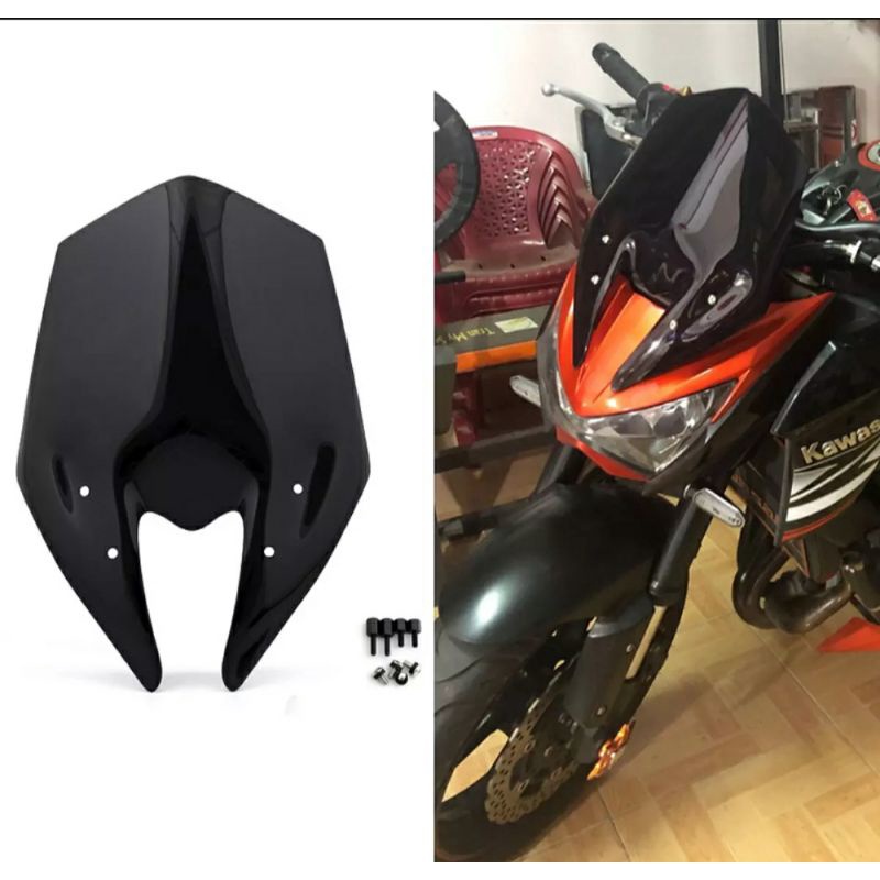 Kính chắn gió (ốp đầu) kawasaki z800 lắp cho Exciter, Sonic, Raider, Winner, Cb150, Fz150i, Gsx150S