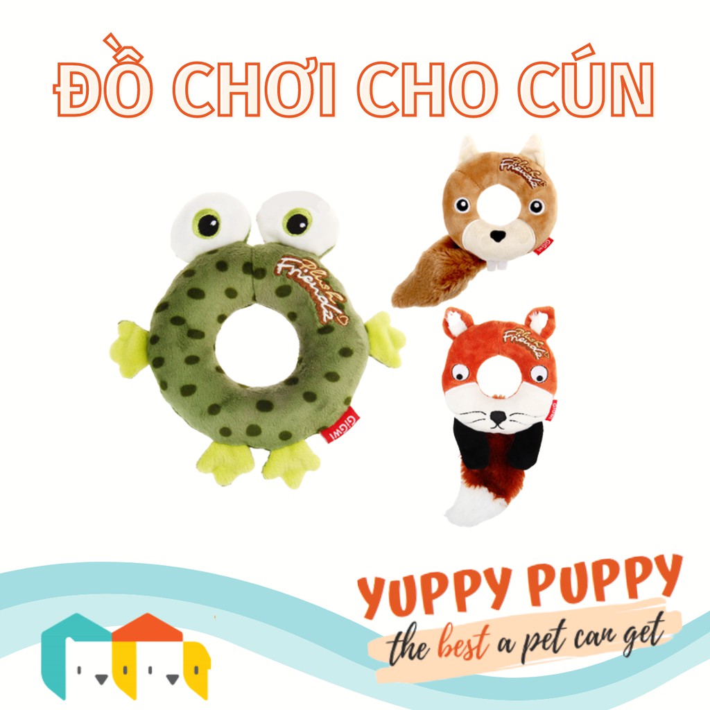 Gigwi Đồ chơi Vòng tròn ngộ nghĩnh Plush Friendz cho chó / cún