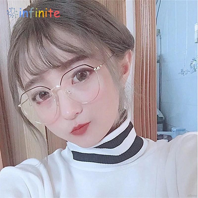 Kính mắt gọng kim loại kiểu dáng retro thời trang cho nữ balo local brand