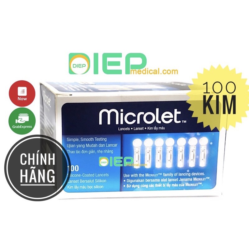 ✅ MICROLET - Kim lấy máu chính hãng dùng cho bút MICROLET NEXT của máy thử đường CONTOUR PLUS (chính hãng Contour)