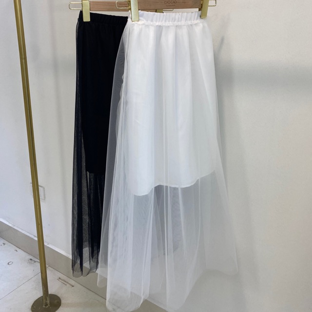 Chân váy nữ đi chơi nathy skirt  thiết kế trong ngắn ngoài dài caocaobycaochen 2 màu đen trắng có bigsize