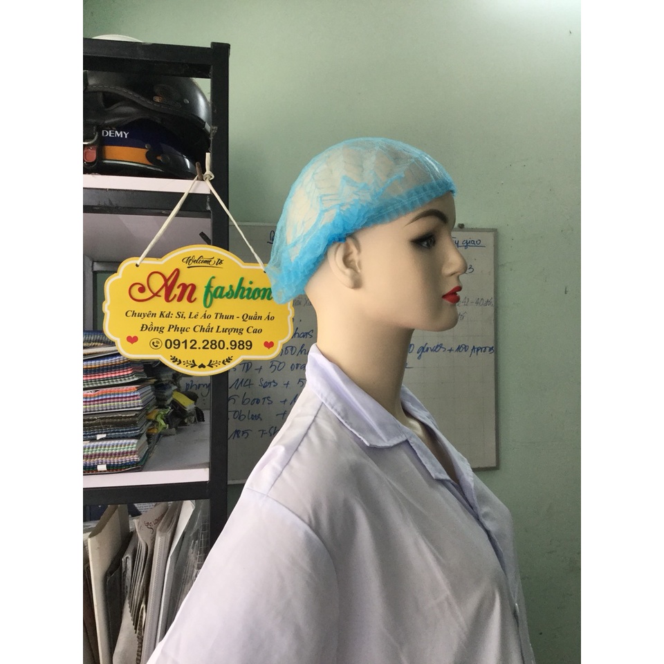 MŨ TRÙM ĐẦU Y TẾ (nón con sâu) 1 túi 100 cái