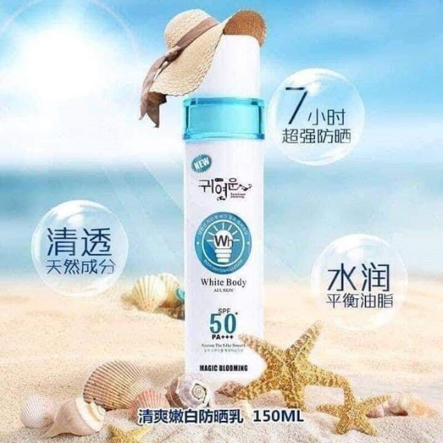 XỊT CHỐNG NẮNG KÍCH TRẮNG WHITE BODY