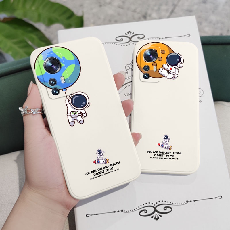 Ốp Điện Thoại Họa Tiết Phi Hành Gia Cho Xiaomi Mi 12 12X 11 Pro Lite Ultra 11Lite