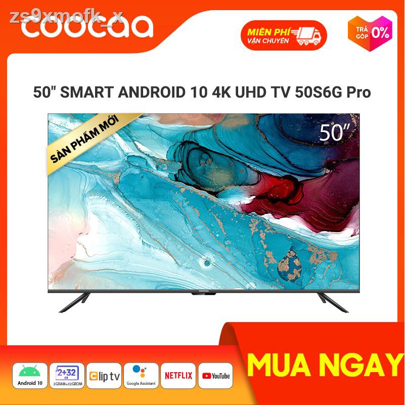 ☄❣❁[SIÊU SALE 19-23.07 - Voucher giảm 200K] Smart TV Coocaa - model 50S6G PRO Android 10.0 -4k UHD 50 inch 2 + 32G TV ca | BigBuy360 - bigbuy360.vn