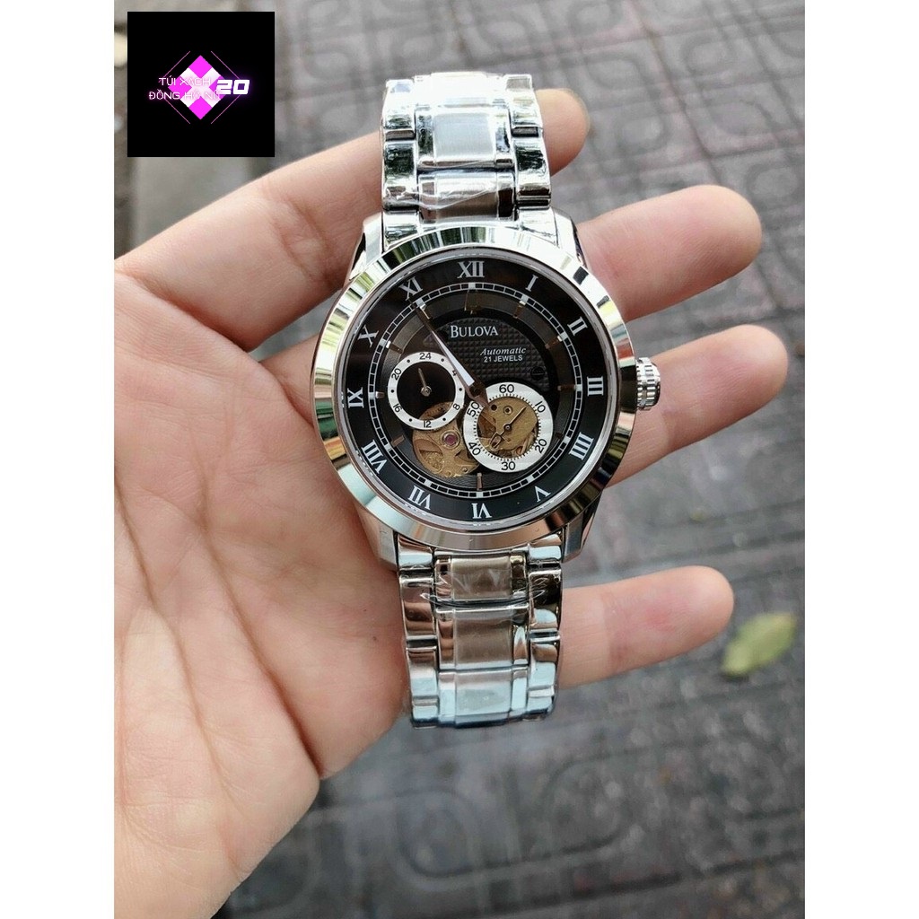( Sẵn 4 màu ) Đồng hồ nam BULOVA 96A119 SERIES 120 AUTOMATIC APERTURE WATCH 41MM case 42mm, 3atm