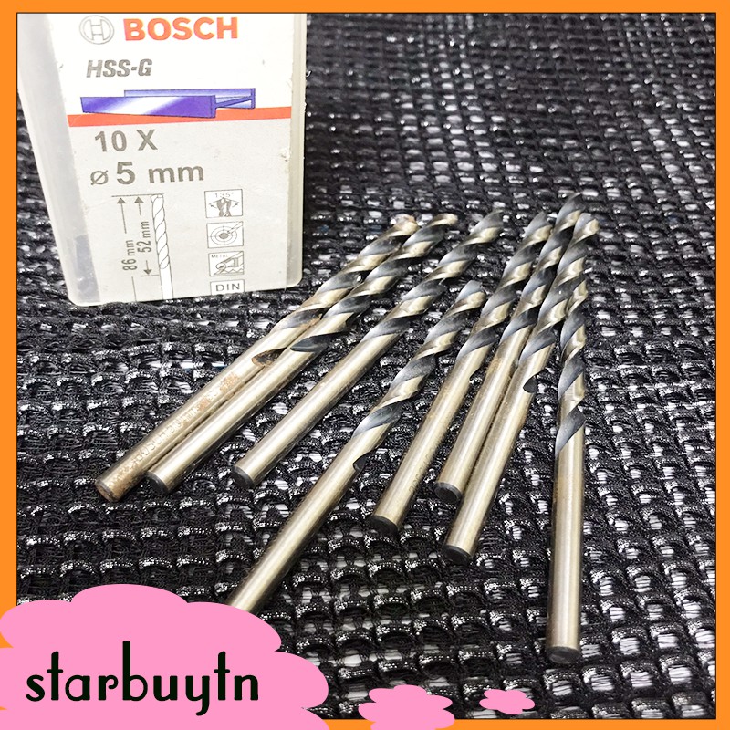 Lẻ - Mũi khoan bosch phi 5 dài 86mm
