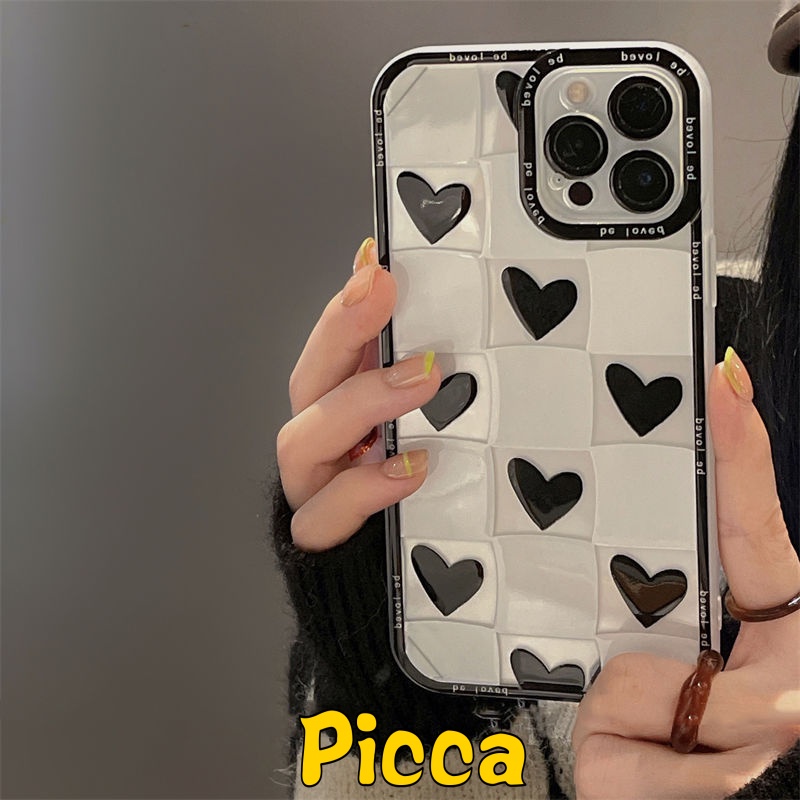 Ốp Điện Thoại Tpu Mềm Hình Bàn Cờ Trái Tim Cho Realme C11 2021 C21Y C25Y C20 C12 C21 C25 C25S 5 5I 6I 8I C20A