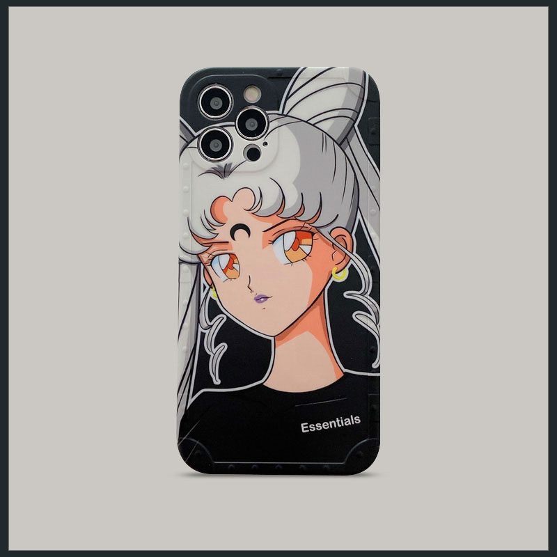 Ốp điện thoại silicon mềm hình thủy thủ mặt trăng cho iPhone 13 12 Pro Max X Xs Max XR SE2 78Plus 11 Pro Max