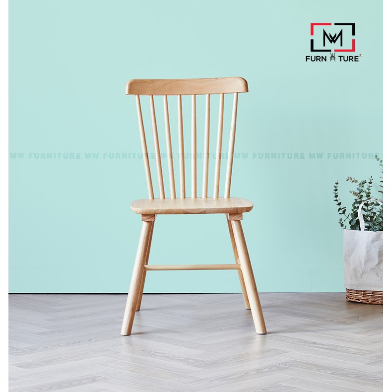 Ghế Windsor Chair gỗ cao su tự nhiên nhiều màu MW FURNITURE - Nội thất căn hộ