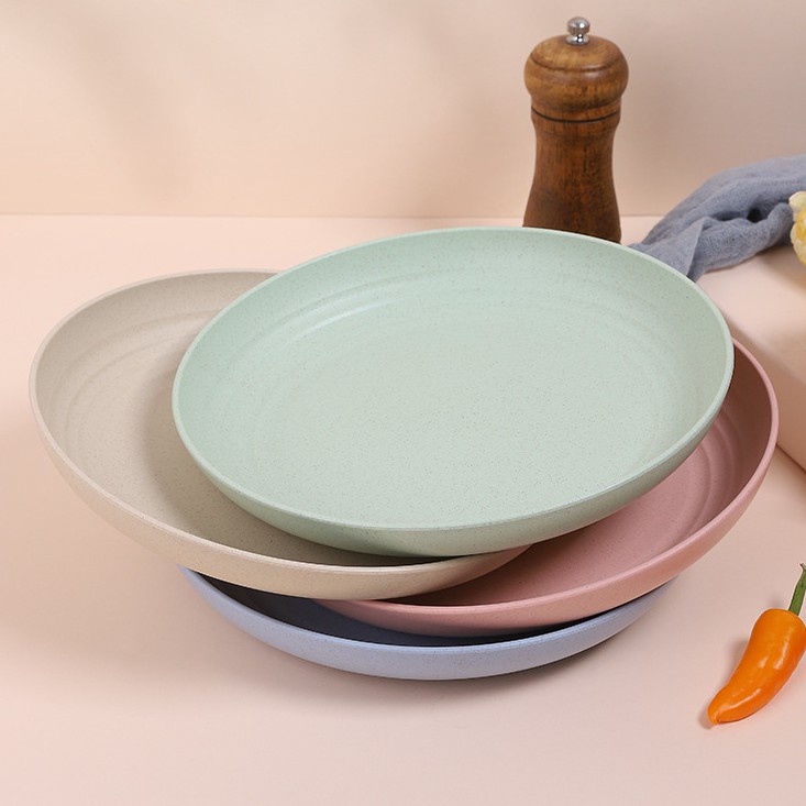 Bắc Âu Lúa Mì Rơm Đĩa Môi Trường Nơ Xương Đĩa Trái Cây Đĩa Nhỏ Đĩa Nông Đĩa