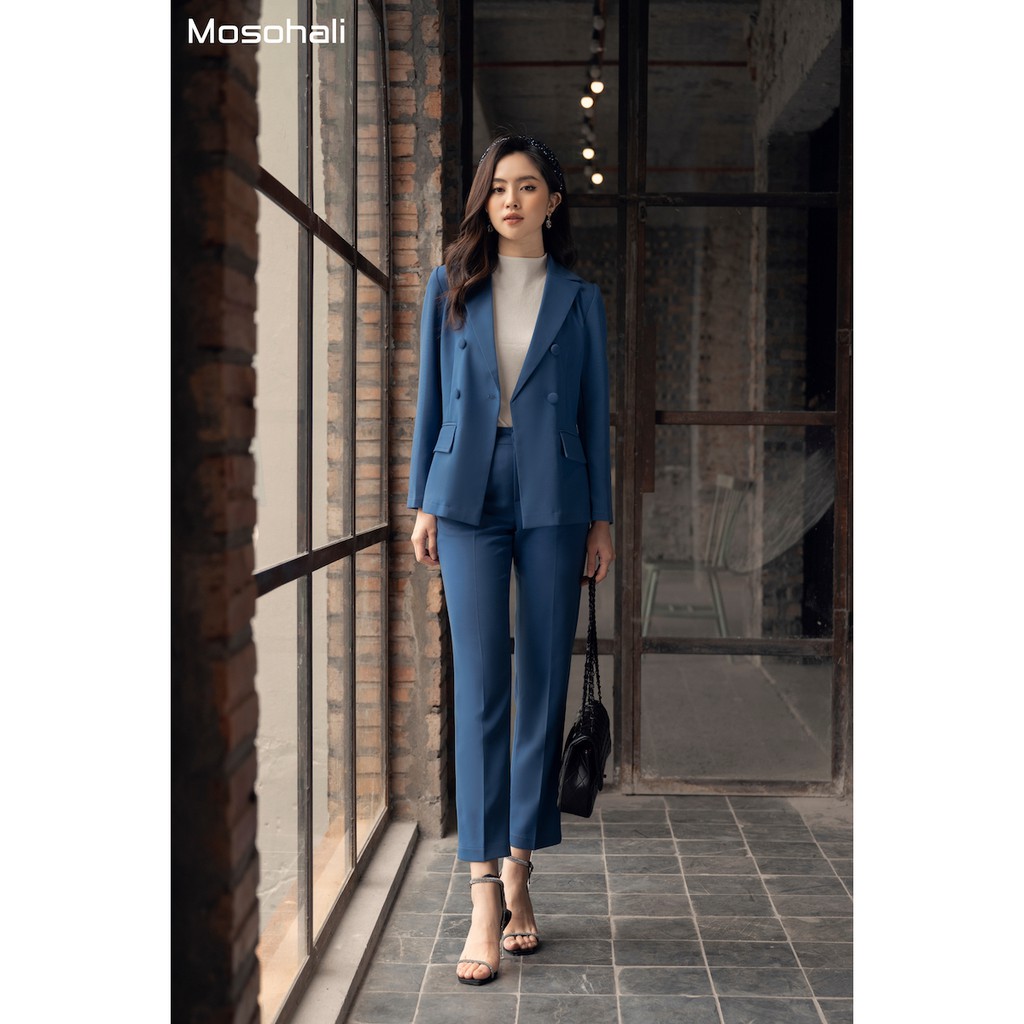 [HÀNG CÓ SẴN]Set vest nữ thiết kế Mosohali Amelia trẻ trung năng động (Áo vest + Quần âu)