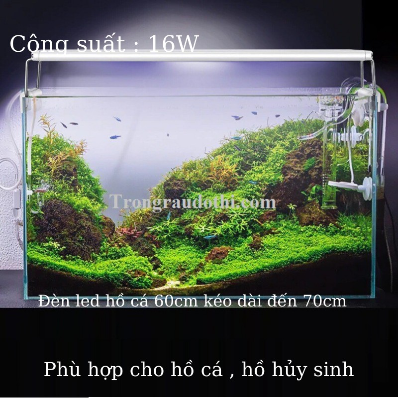 Đèn led hồ cá cảnh ÁNH SÁNG TRẮNG dành cho hồ cá , hồ thủy sinh từ 60 đến 70cm với ánh sáng trắng