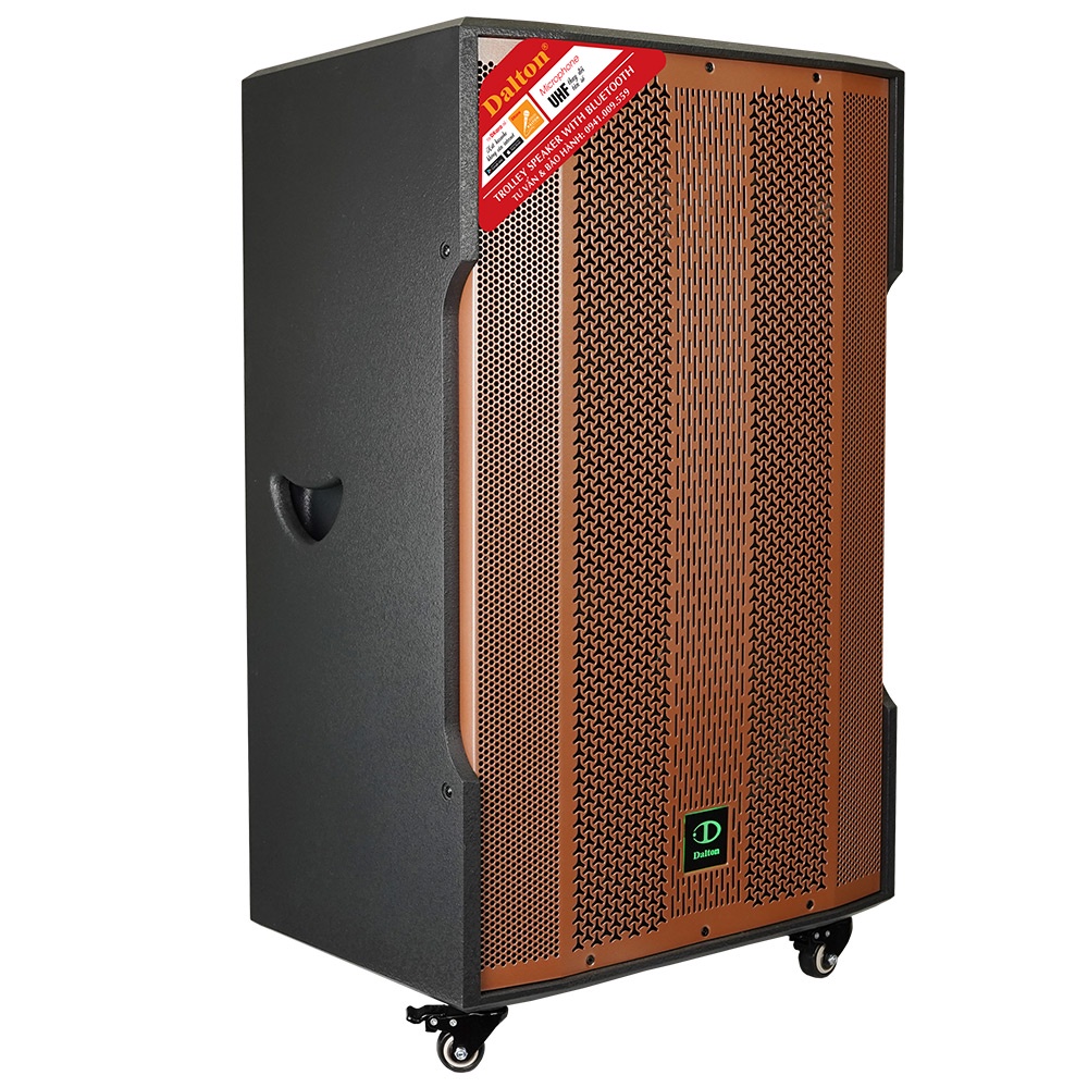 Loa kéo điện karaoke Dalton TS-18A1800 công suất 1200W, bass loa 18 inch, tặng kèm 2 micro không dây UHF cao cấp.
