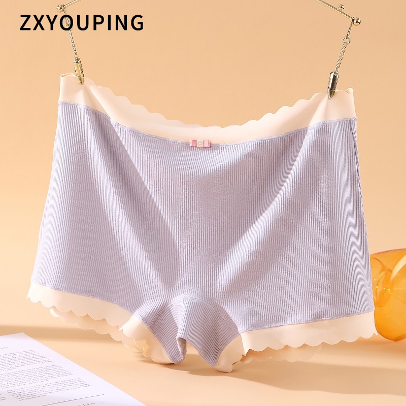 Quần lót Zxyouping cotton mềm không đường may thoáng khí cho nữ Size L-XXL