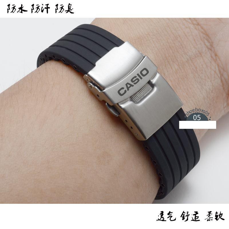 Dây Đeo Silicon 22mm Cho Đồng Hồ Casio Mtp-1374 1375 Bem-506 511 507