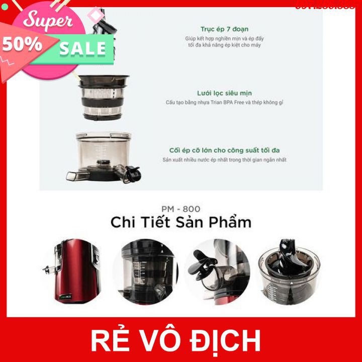 PHỤ KIỆN MÁY ÉP  CHẬM PROMIX PM800 - ĐẦU ĐEN BÊN TRÊN MÁY ÉP CHẬM PROMIX - CHỐ TIẾP HOA QUẢ