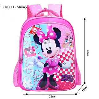 Cặp ba lô cho bé tiểu học cấp 1 hình Mickey hồng