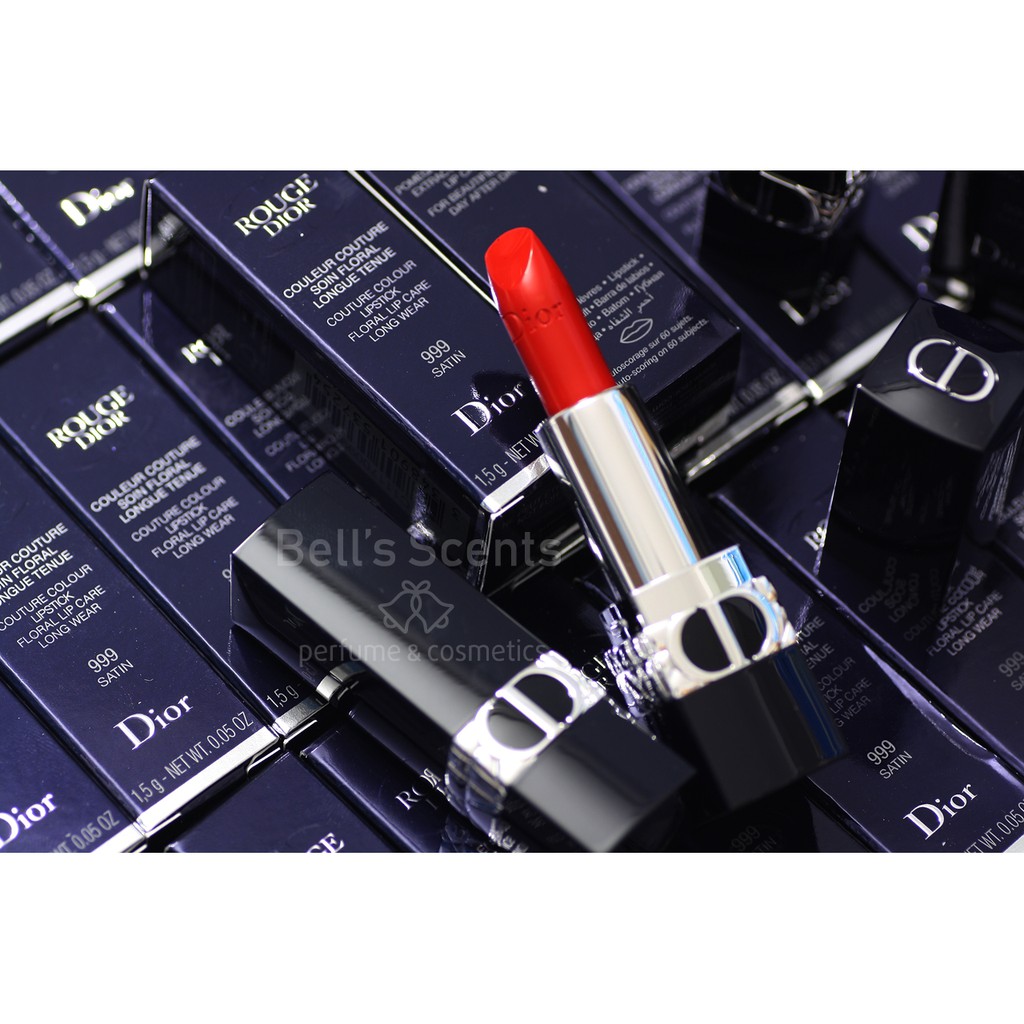 MẪU MỚI 2021 - Son Dior Rouge Lipstick màu 999 SATIN mini 1.5 CÓ BOX