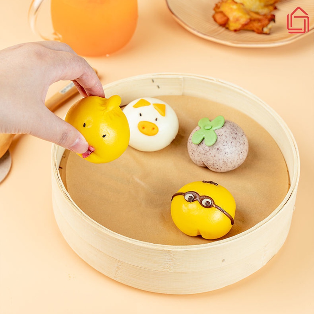 Giấy nến thấm dầu thực phẩm hình tròn dùng cho nồi chiên không dầu, lò vi sóng, bếp nướng - nhamoi