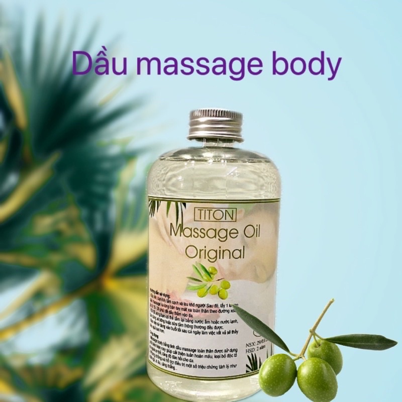 Tinh dầu massage body không mùi 500ml chuyên dụng cho spa giá sỉ