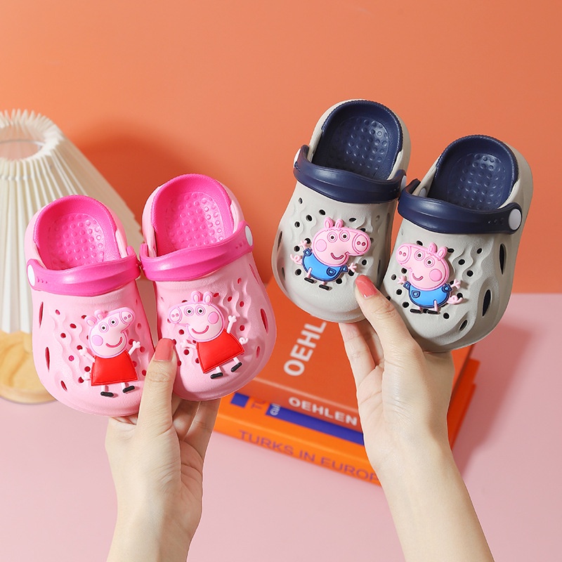 Dép Đi Biển Chống Trượt Hình Heo Peppa Đáng Yêu Cho Trẻ Em 1-6 Tuổi