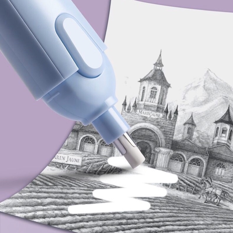 [ DaVinci ] Bút tẩy điện M&amp;G 3 màu hồng,trắng,xanh