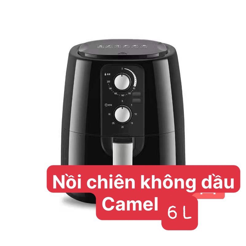 Nồi chiên không dầu CAMEL dung tích 5 Lít, 6 Lít mới 2021 Nồi chiên không dầu cao cấp Techzone chế độ hẹn giờ đa nhiệt