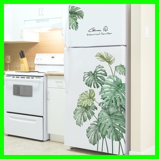 Decal dán tường cây lá nhiệt đới