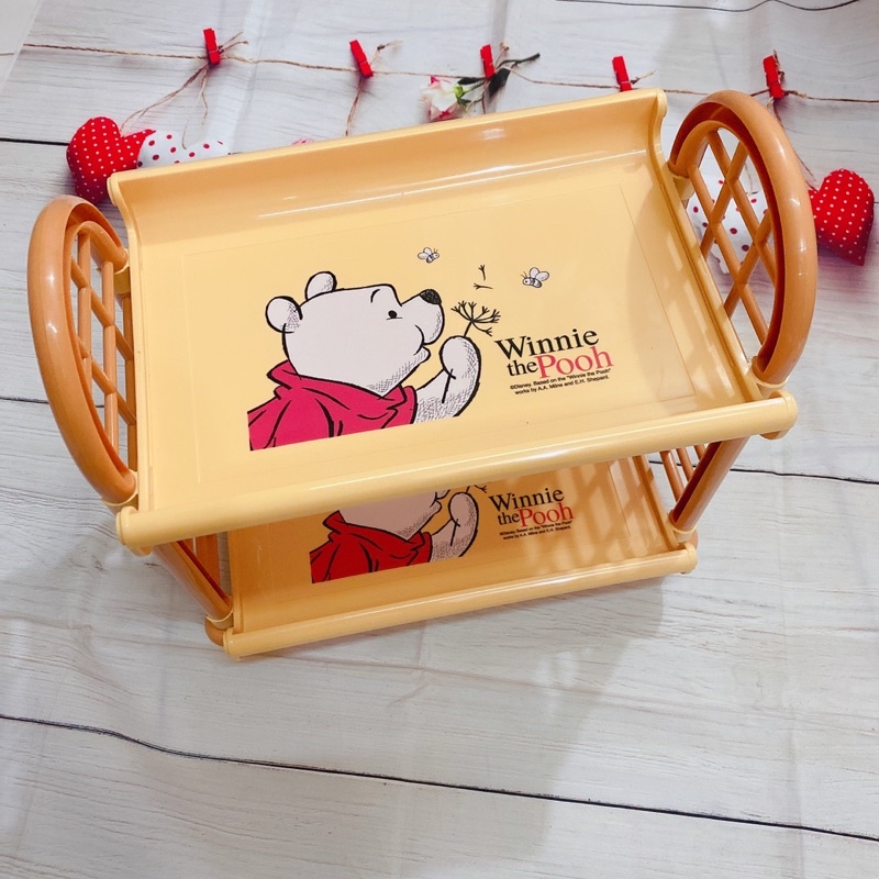 Kệ nhựa 2 tầng gấu Pooh