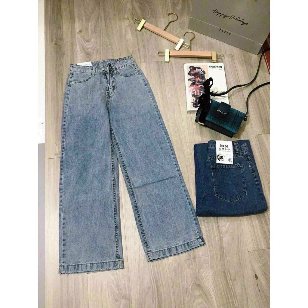 Quần culottes jeans trơn Q423 SUSTORE