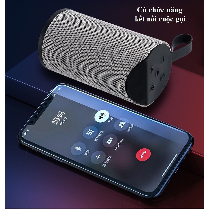 LOA BLUETOOTH GT113 CÓ SẠC PIN KÈM KHE CẮM THẺ NHỚ USB 2 BASS KHỦNG [ BH 12 THÁNG ]