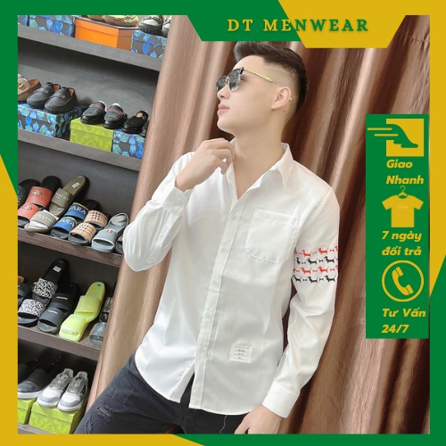 Áo Sơ Mi Nam Nữ Thom Browne Cao Cấp, Áo Sơ Mi Thom Dài Tay Siêu Chất Hot Hit