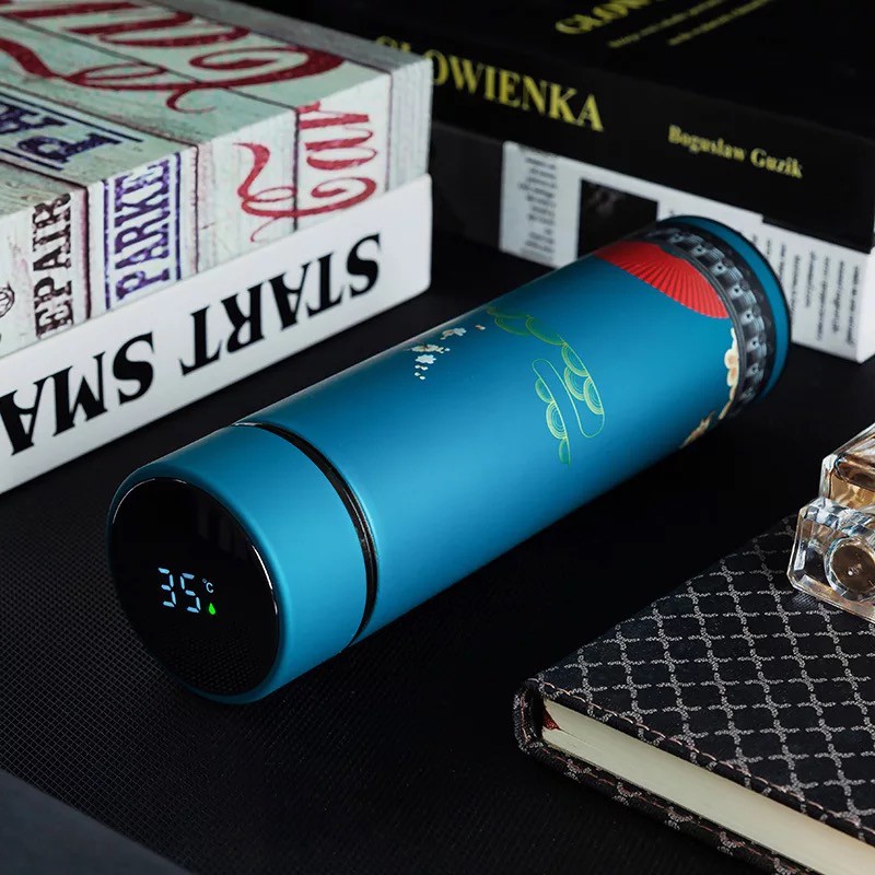 Bình Giữ Nhiệt Điện Tử Thông Minh Cao Cấp Nhiều Màu Hiển Thị Nhiệt Độ