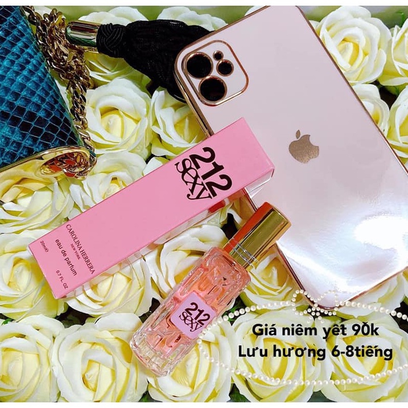 Nước hoa mini 212 nữ chai 20ml dạng xịt- mẫu 4d- Mùi 212 sexy women