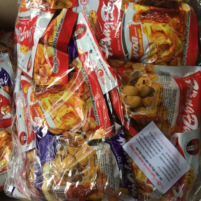 Bịch ~30 gói snack ốc