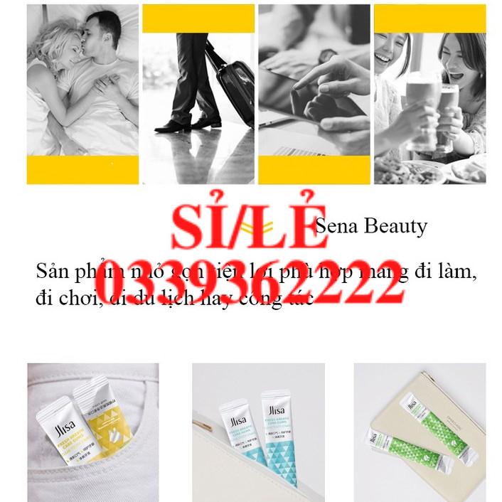 [ CHÍNH HÃNG ] Hộp 20 gói nước súc miệng thơm mát trắng răng Jlisa Sena Beauty 10ml*20 gói  HAIANHSHOP