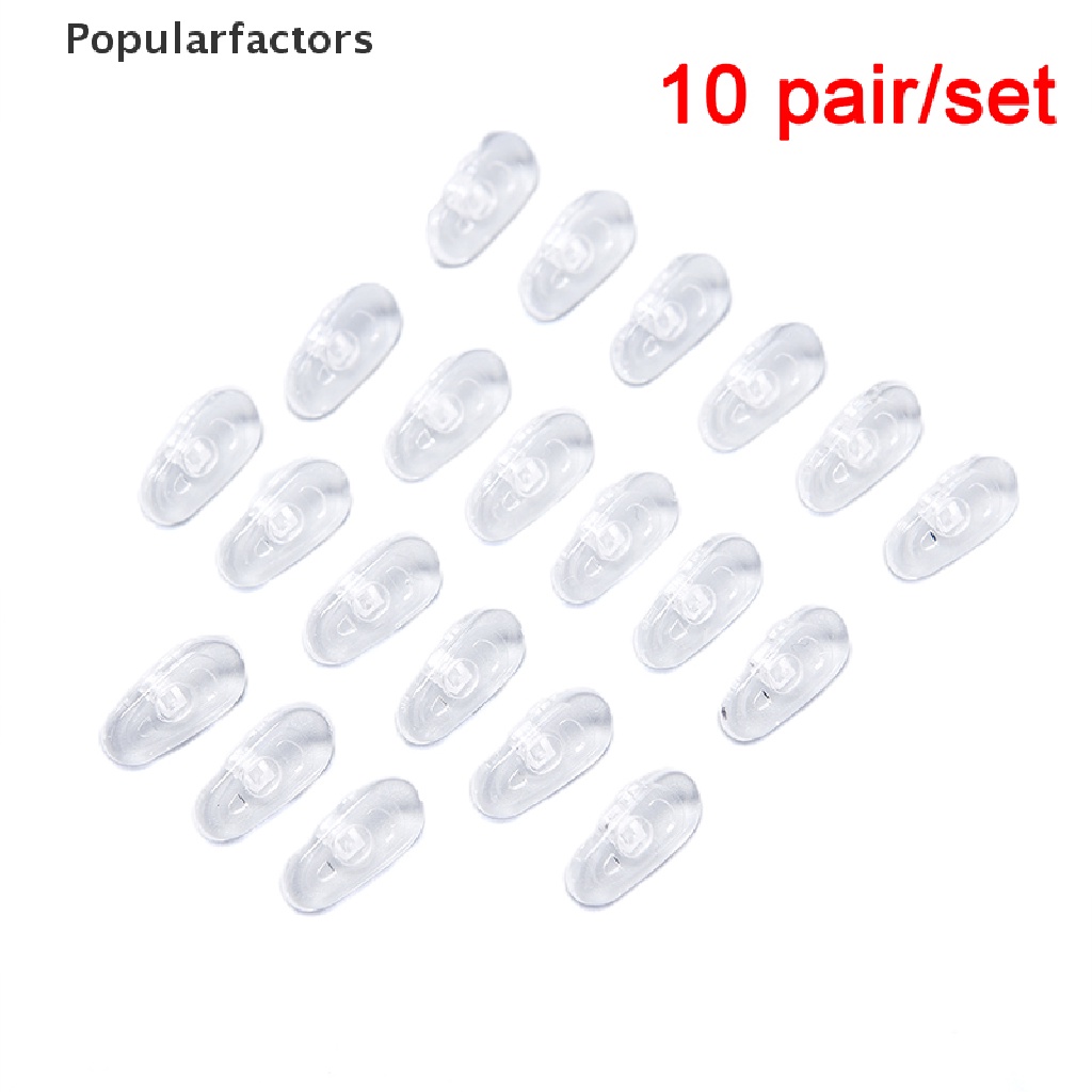 Bộ 10 Cặp Đệm Mũi Bằng Silicon Mềm Trong Suốt Chống Trượt