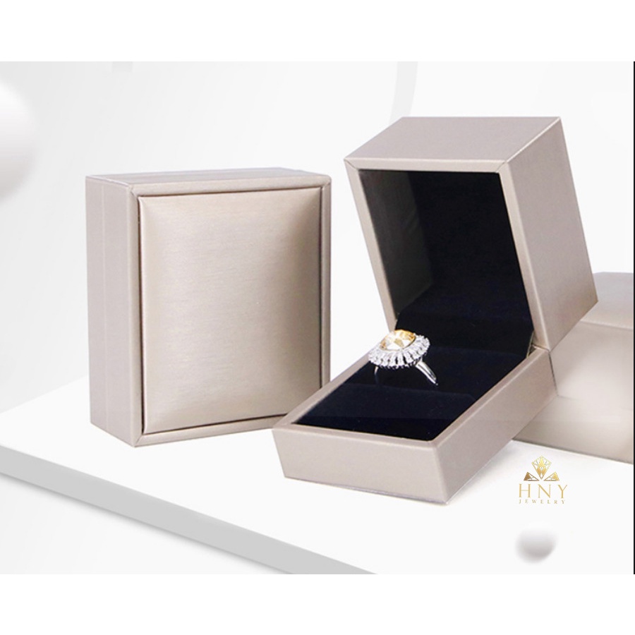Hộp đựng trang sức quà valentine, sinh nhật cho nữ đựng nhẫn, dây chuyền bằng da cao cấp