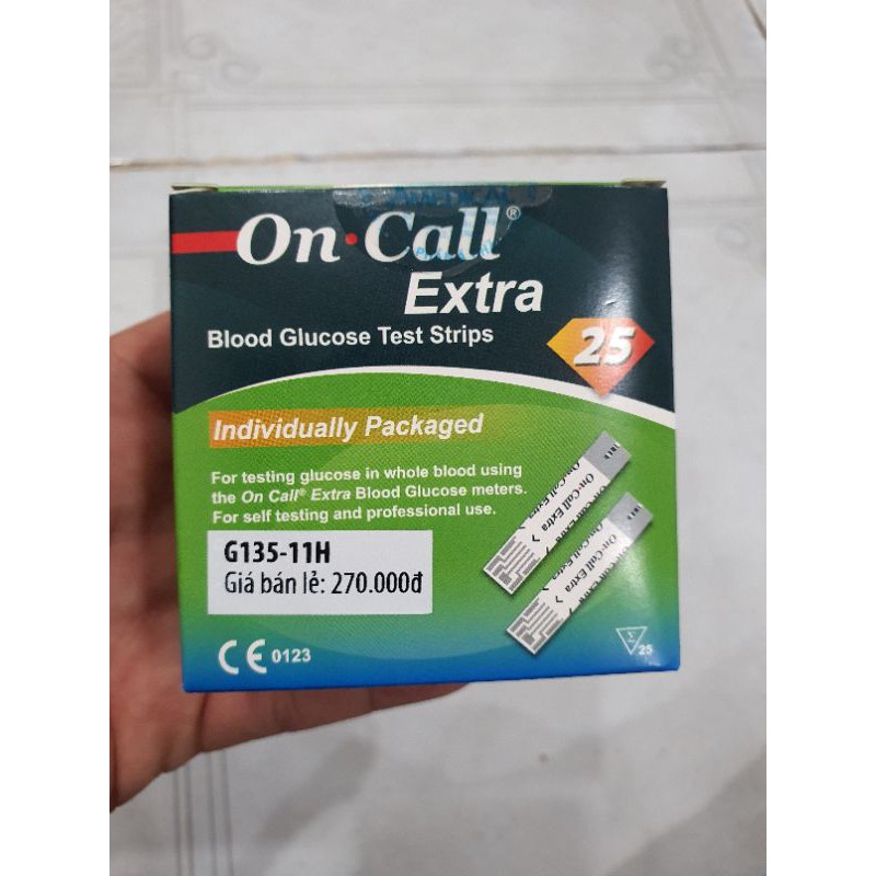 Que thử đường huyết On Call Extra