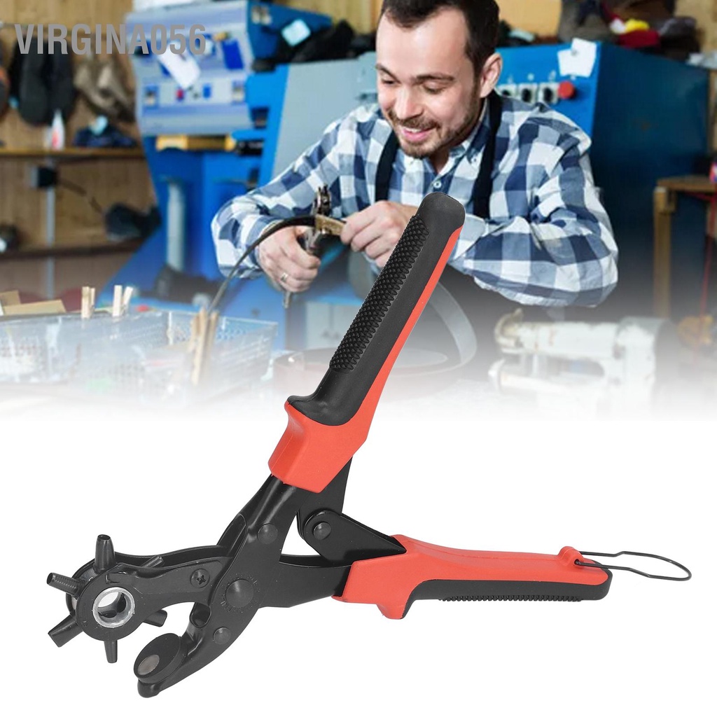 Virgina056 Máy bấm lỗ thắt lưng chuyên nghiệp Da đa năng cho Túi đeo đồng hồ Dây vải