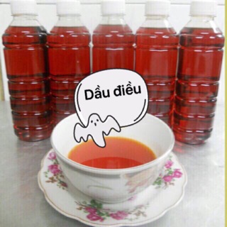 5 chai 500ml dầu điều làm cho món ăn thêm bắt mắt