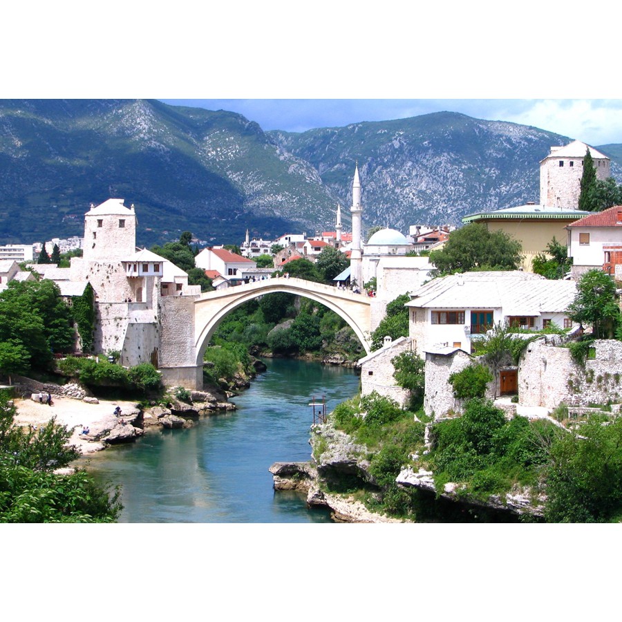 [Mã BMBAU50 giảm 10% đơn 99k] Bộ tranh xếp hình 315 mảnh – Cầu Cổ Mostar (30x44cm)