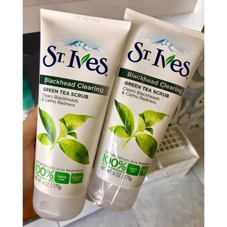 Sữa Rửa Mặt Sạch Mụn Đầu Đen St.Ives Trà Xanh 170g